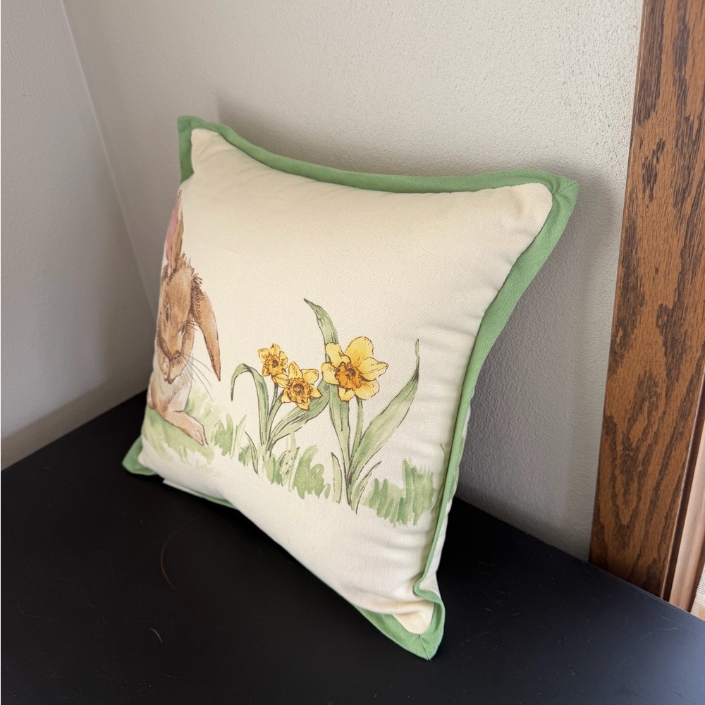 Pottery Barn Easter Bunny Spring Decorative Pillow - Picture 5 of 7